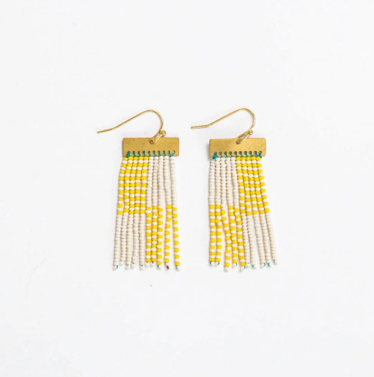Ink & Alloy Scout Earrings - Lemon
