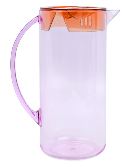 HERE'S HOW THE HOBBES PITCHER - LILAC + ORANGE