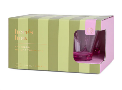 HERE'S HOW THE GILDA TUMBLER - SET OF 4 LILAC