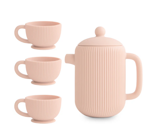 Mushie Silicone Tea Play Set - Blush