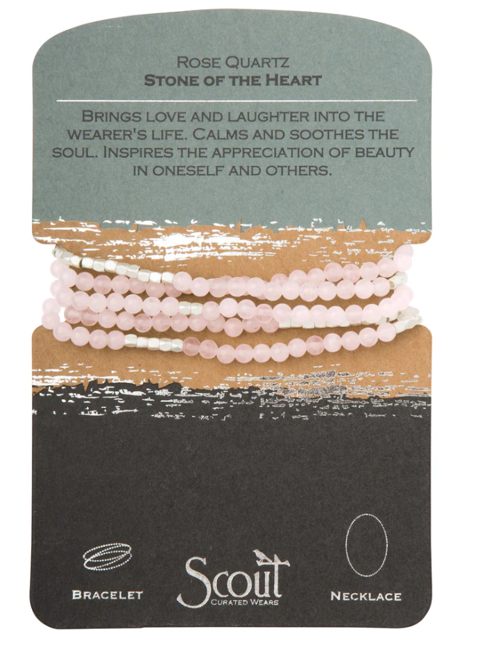 Scout Stone Wrap Rose Quartz - Stone of the Heart