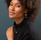 Scout Modern Stone Chandelier Earring - Amazonite/Gold