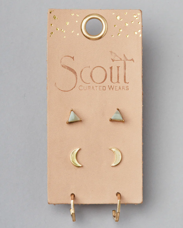Scout Ella Stud Trio - Labradorite/Gold