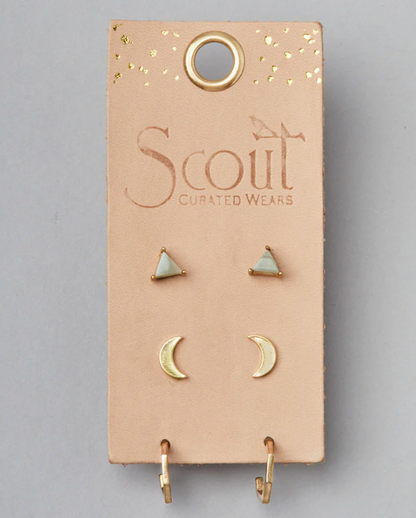Scout Ella Stud Trio - Labradorite/Gold