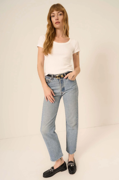 Project Social T - Julie Scoop Neck Sweater Rib Tee