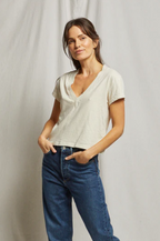 perfectwhitetee -  alanis recycled cotton v neck tee