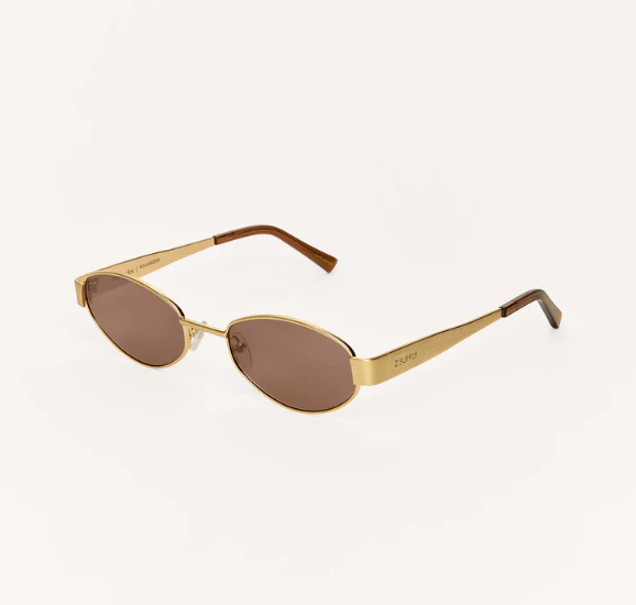 Z Supply Sunglasses - Palisades - Gold / Brown