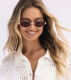 Z Supply Sunglasses - Palisades - Gold / Brown