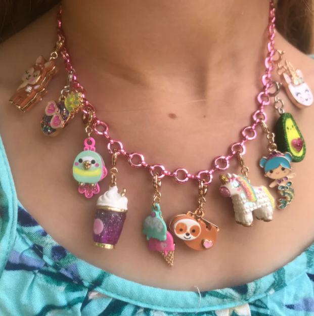 Charm It!  - Pink Chain Necklace