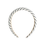 Rylee + Cru Padded Headband - Pinstripe Navy