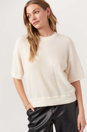 Project Social T - Sage Burnout Thermal Tee - Oat