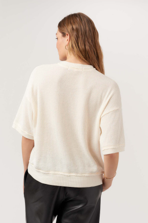 Project Social T - Sage Burnout Thermal Tee - Oat