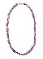 Vivianne Amethyst With Carnelian Necklace - 18"