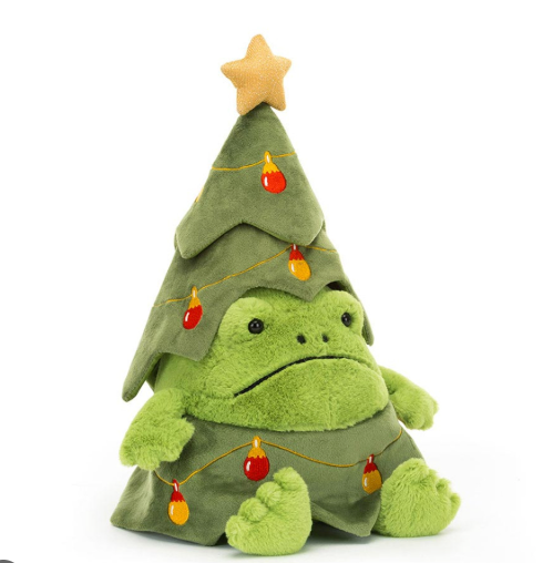 Jellycat Christmas Tree Ricky Rain Frog