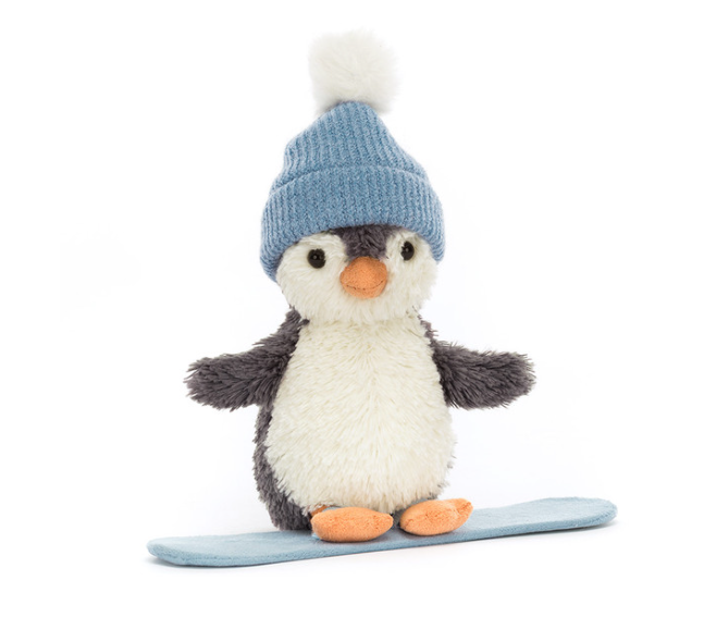 Jellycat Peanut Penguin Snowboarding