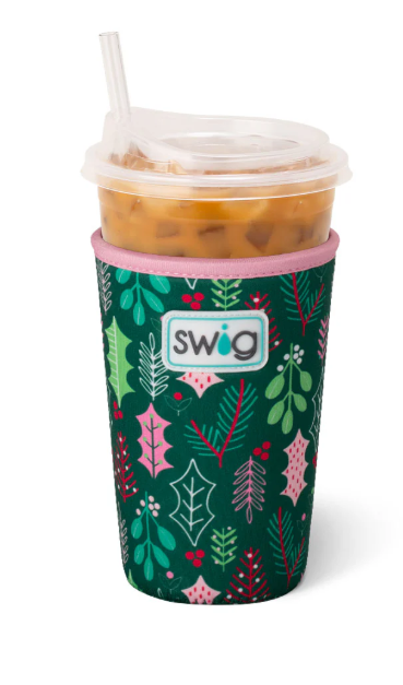 Swig Merry Mistletoe Iced Cup Coolie - Medium