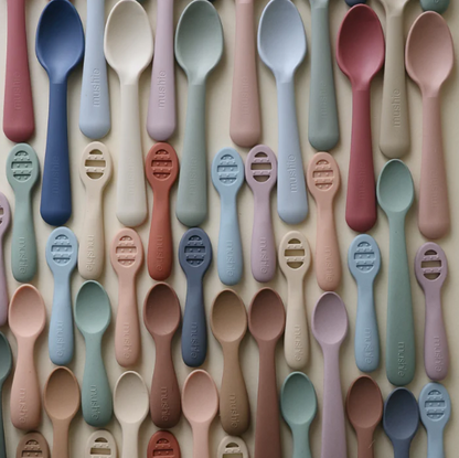 Mushie First Feeding Baby Spoons - Assorted Colors