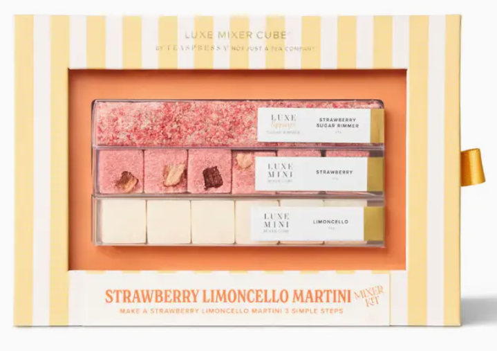 TEASPRESSA | LUXE Mixer Cube - Strawberry Limoncello Martini Mixer Kit