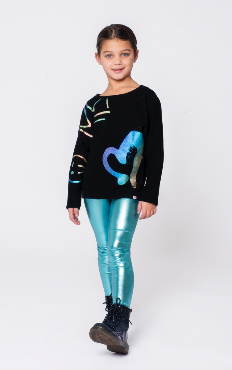 Appaman Ruby Slouchy Sweatshirt - Graffiti