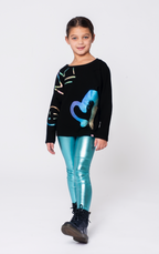 Appaman Ruby Slouchy Sweatshirt - Graffiti