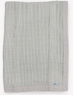 Little Unicorn Cotton Muslin Baby Quilt - Grey Stripe
