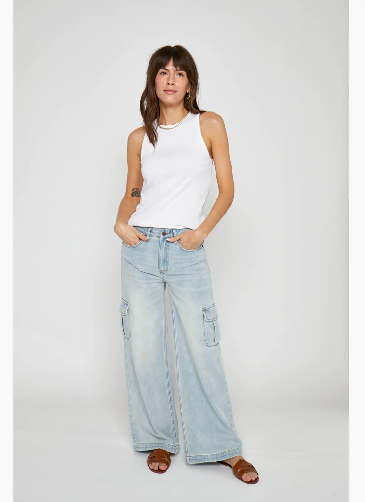 Oliver Logan - Madison Cargo Mid Rise Jean, Hotel California