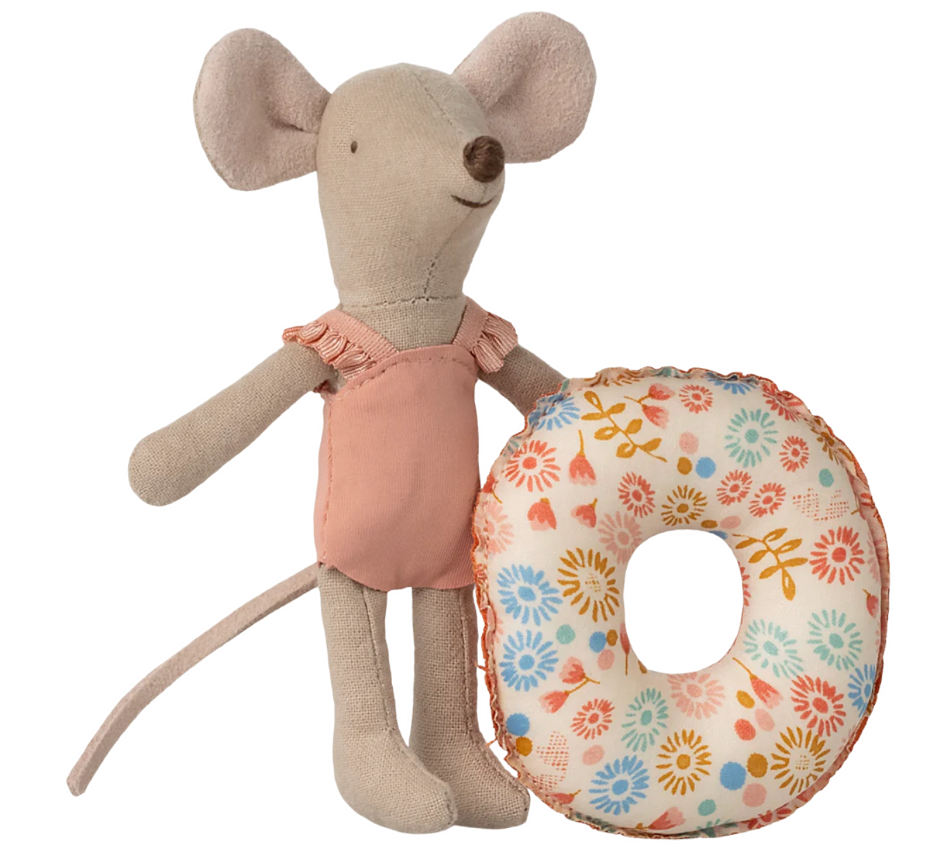 Maileg Beach Mouse - Little Sister with Flower Float