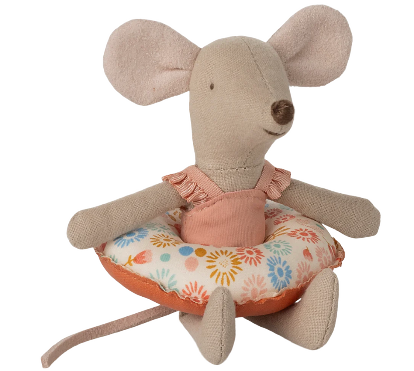 Maileg Beach Mouse - Little Sister with Flower Float