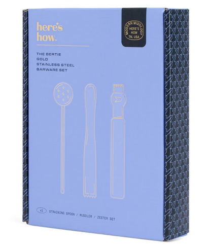 HERE'S HOW THE BERTIE BARWARE SET