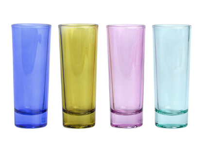 HERE'S HOW THE GRACIE SET OF 4 SHOT GLASSES - ASSORTED