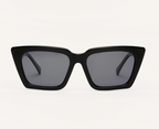 Z Supply Sunglasses - Feel Good Polished Black - Grey Polarized