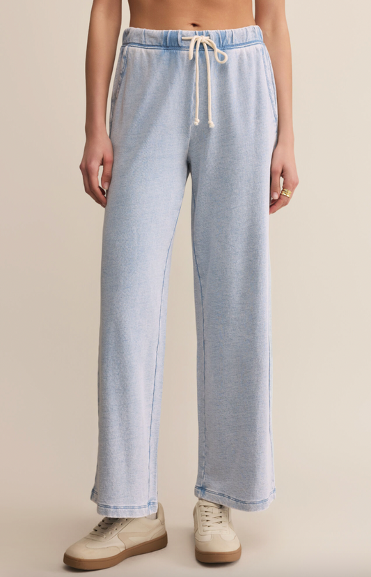 Z Supply Hunter Knit Denim Pant - Washed Indigo
