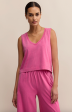 Z Supply - Sloane V-Neck Top - Island Pink