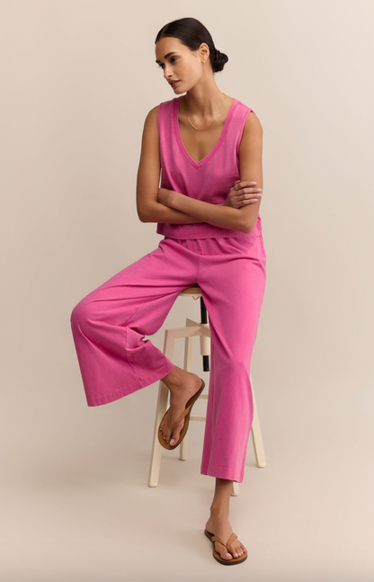 Z Supply - Sloane V-Neck Top - Island Pink