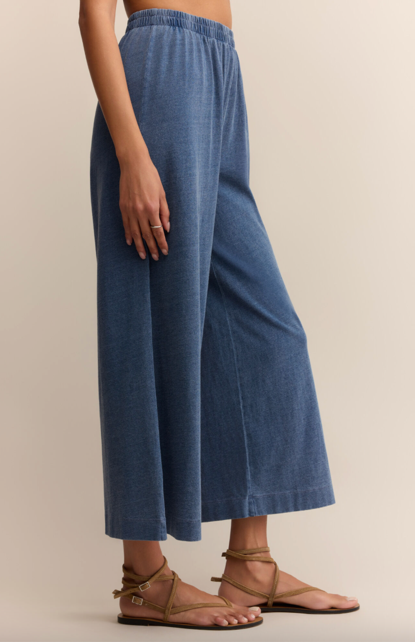 Z Supply Scout Jersey Flare Denim Pant - Vintage Indigo
