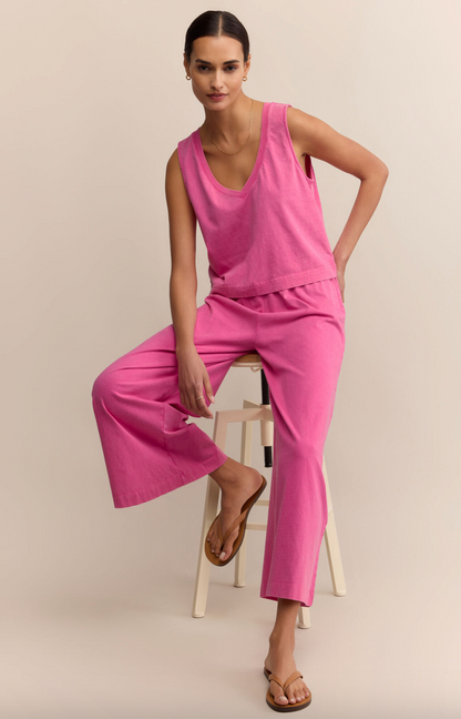 Z Supply Scout Jersey Flare Pant - Island Pink