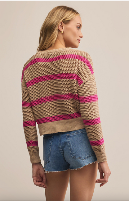 Z Supply - Broadbeach Cropped Striped Sweater