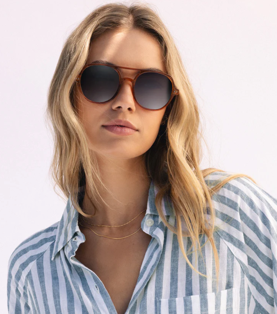 Z Supply Sunglasses - Summerland Brown Tortoise - Gradient Polarized
