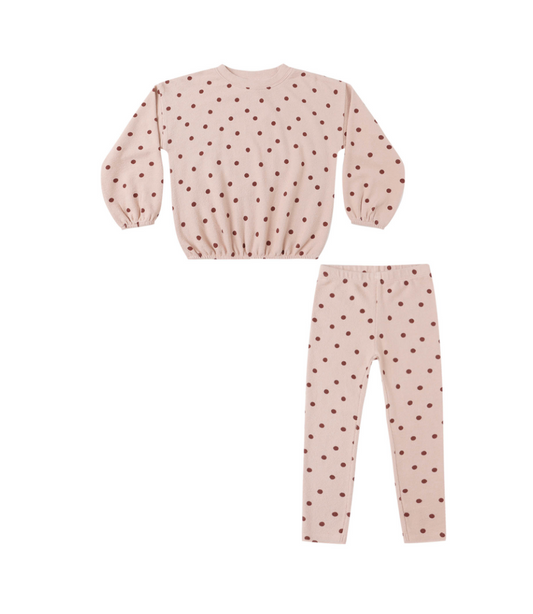 RYLEE + CRU SPONGEY KNIT SET || POLKA DOT