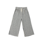 RYLEE + CRU WIDE LEG PANT || NAVY CHECK
