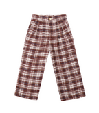 RYLEE + CRU BROOKLYN TROUSER || BURGUNDY PLAID