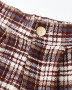 RYLEE + CRU BROOKLYN TROUSER || BURGUNDY PLAID