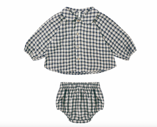RYLEE + CRU NELLIE SET || NAVY CHECK