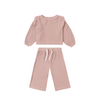 QUINCY MAE - RUFFLE COZY SET || ROSE