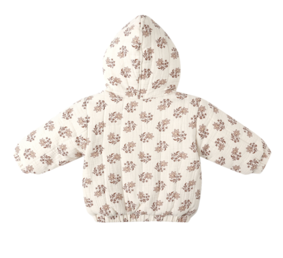 QUINCY MAE - HOODED WOVEN JACKET || DAYLILY