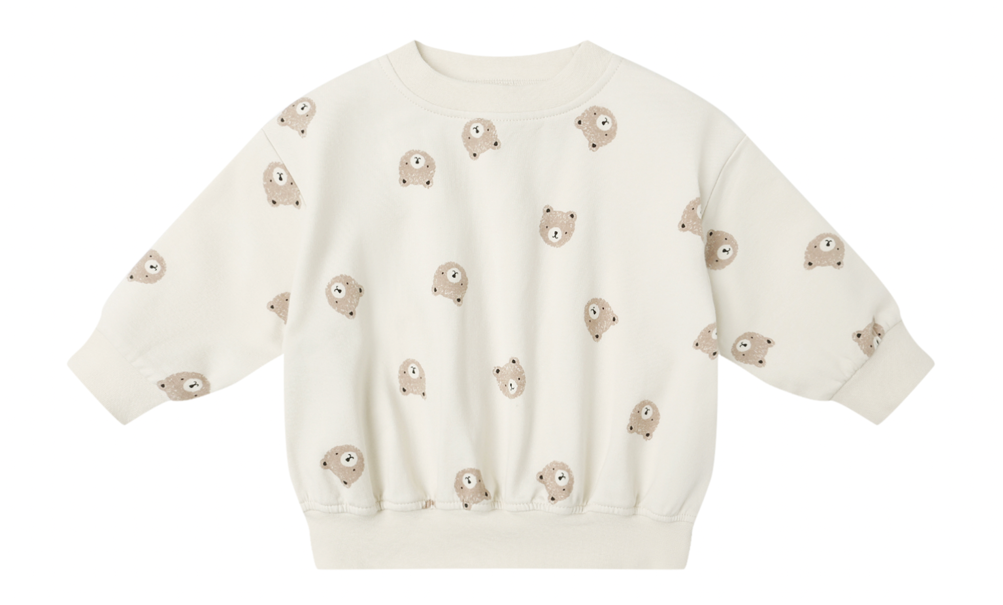 QUINCY MAE - RELAXED SWEATSHIRT || BROWN BEAR
