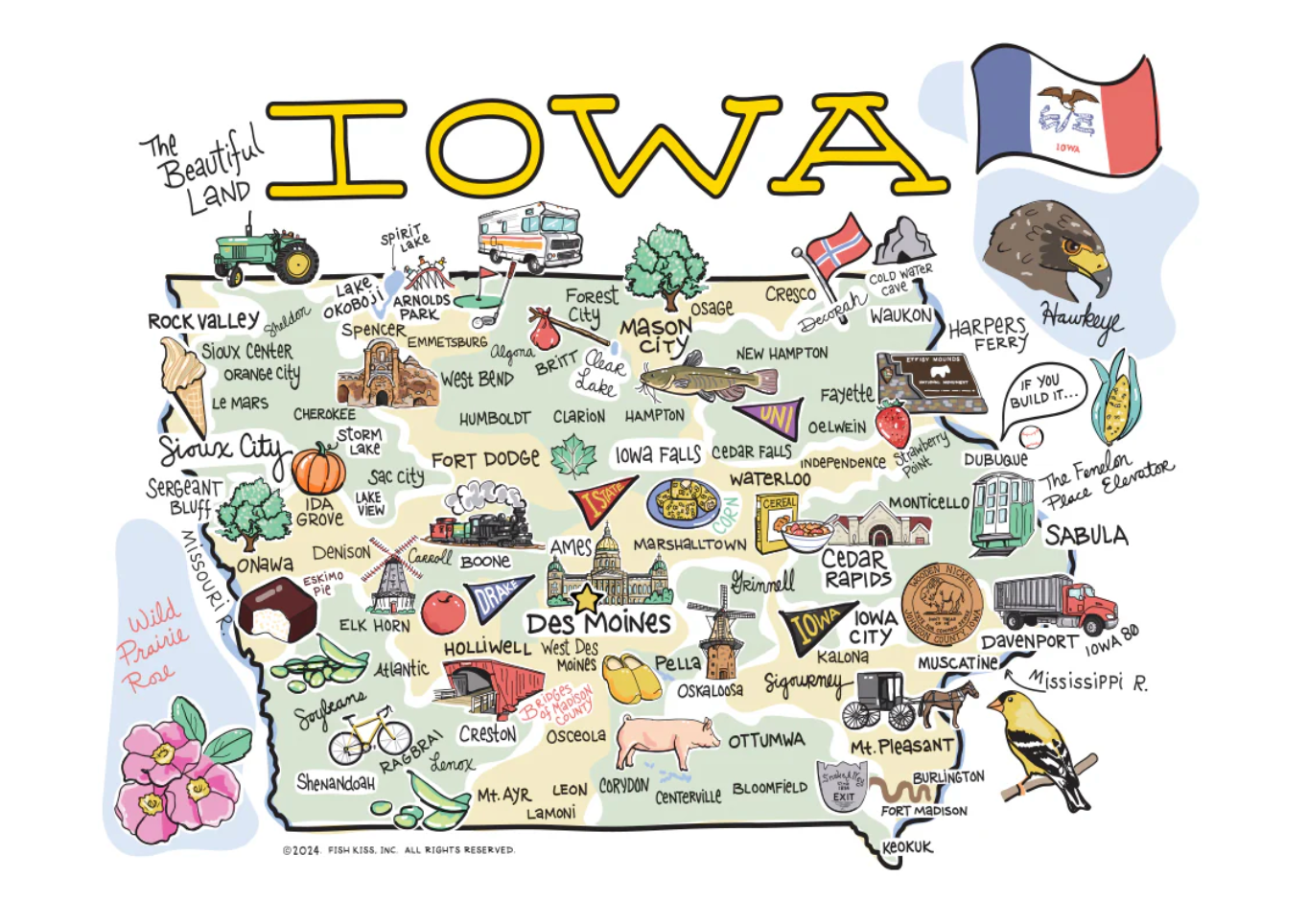 Swig - Party Cup 24oz - IOWA