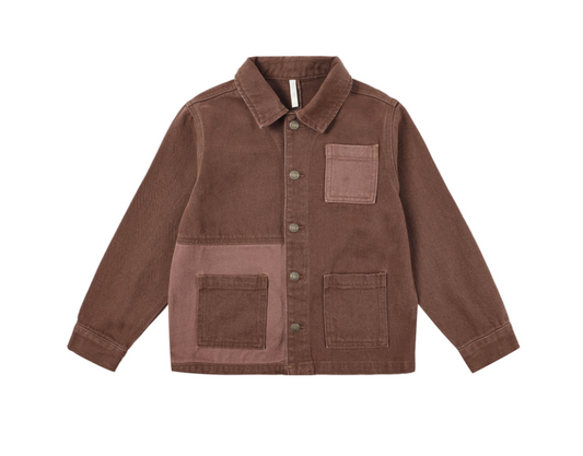 RYLEE + CRU DENIM JACKET || BROWN