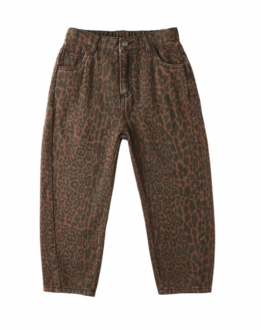 RYLEE + CRU BARREL PANT || LEOPARD