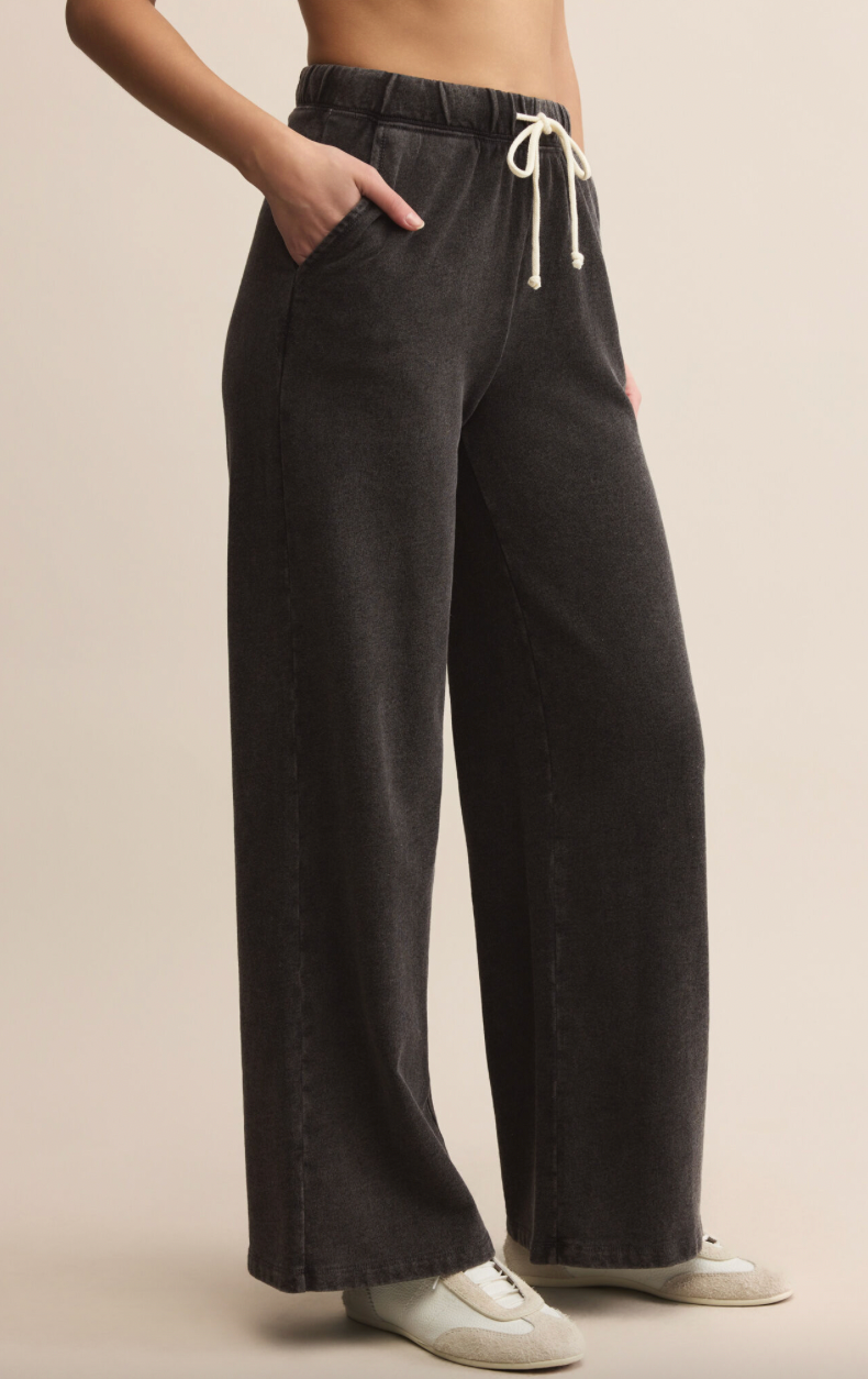 Z Supply Hunter Knit Denim Pant - Vintage Black